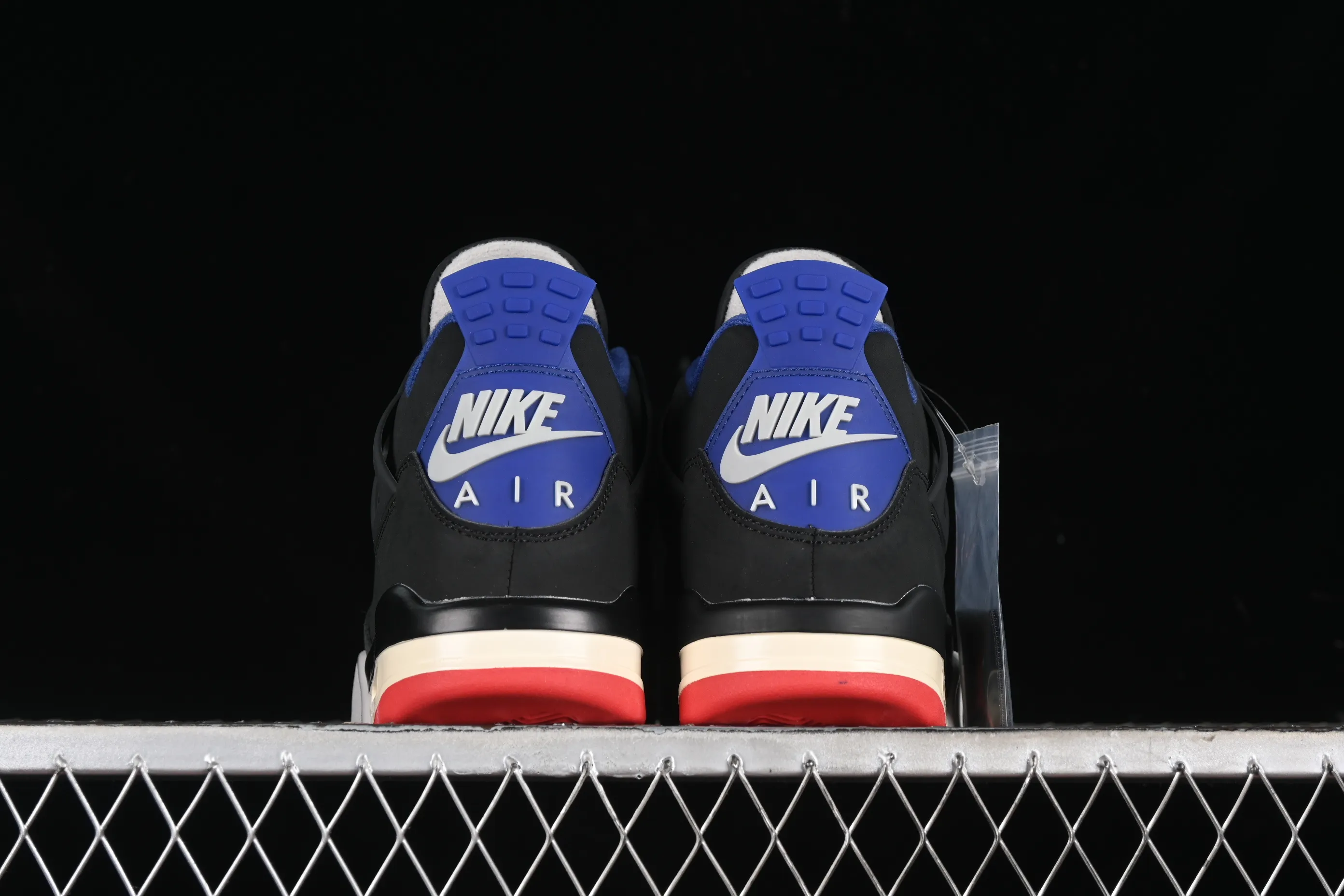 All categories Air Jordan Jordan series basketball shoes Air Jordan 4 Air Jordan 4 Retro "Lase" AJ4 Joe 4 black gray blue color FV5029-003